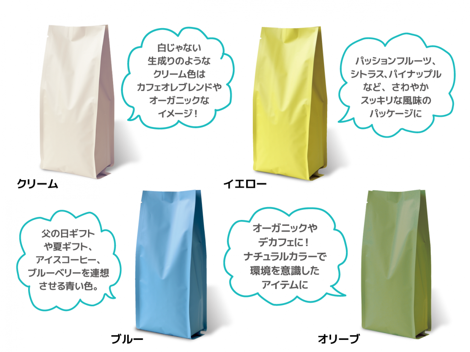 カラーサイドガゼット袋 200g～300g用 クリーム | クラフト紙袋
